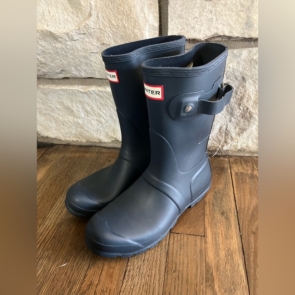 Hunter navy blue Original Short rain boot